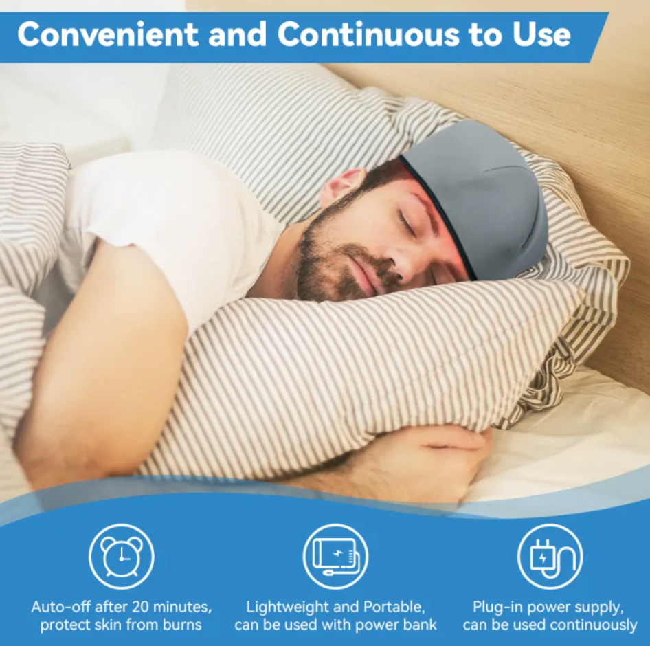 LED Scalp Massager with Red Light Therapy