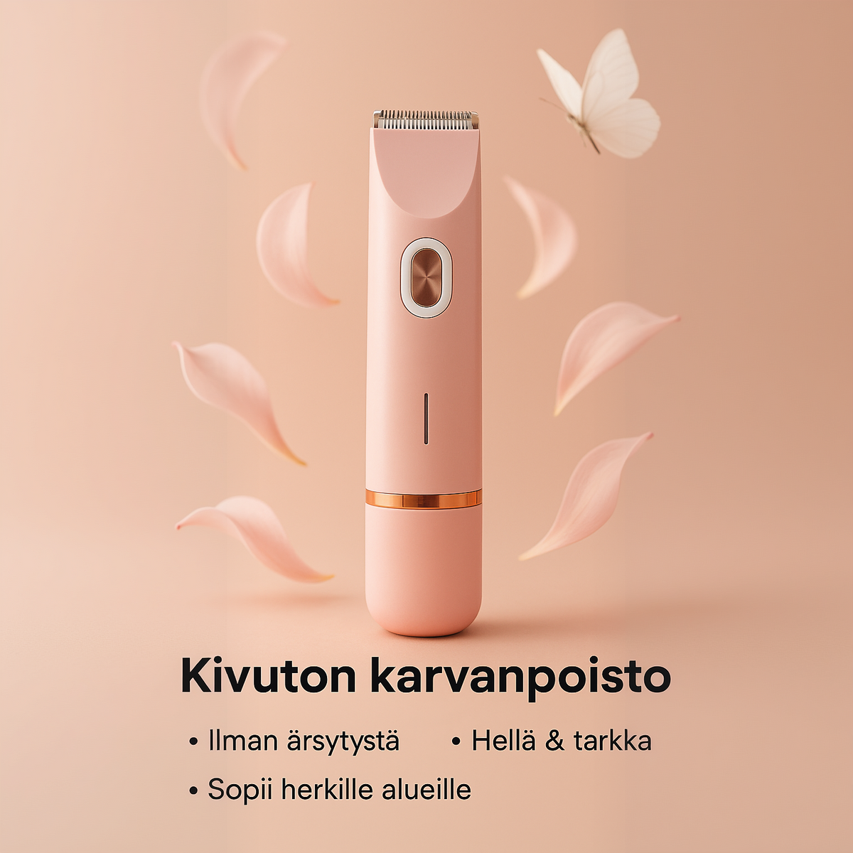 Sileä. Pehmeä. Itsevarma – Ilman Kipua. Nudelle™ Intiimialueiden Trimmeri